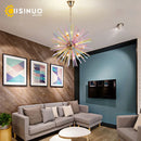 Axyaa Colorful Dandelion Glass Chandelier for Kids' Room, Dining Room, or Clothing Store