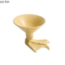 Axyaa Ceramic Claw Dessert Bowl High Foot Snack Molecular Cuisine Tableware