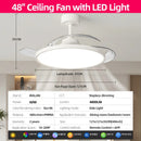 Axyaa 3-in-1 Smart Ceiling Fan with LED Light and Remote Control