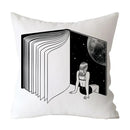 Axyaa Art Pattern Throw Pillow Case for Home Sofa Seat Room Decor
