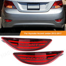 Axyaa LED Rear Bumper Reflector for Hyundai Accent 2012-2017 Car Accessories
