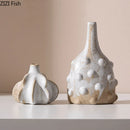 Axyaa Round Ceramic Vase Thorny Desk Decoration Modern Home Floral Arrangement