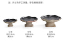 Axyaa Lotus Leaf Dish: New Chinese Style Dim Sum Tea Snack Dry Fruit High-Foot Plate