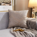 Axyaa Gold Jacquard Throw Pillow Cover 45X45 - Light Luxury Comfort, Living Room Decor