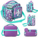 AxyaaTM Unicorn Style Lunch Bag - Large, Trendy, for Students and Teens
