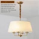 Nordic Retro Fabric Chandelier for Living Room by Axyaa