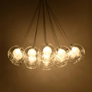 Axyaa Glass Bubble Chandelier Pendant Lamp, Colorful Suspension Hanging Light