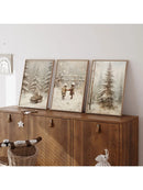 Axyaa Nutcracker Soft Christmas Canvas Wall Art Set