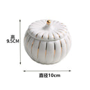 Axyaa Ceramic Pumpkin Soup Bowl with Lid for Kitchen Desserts and Stews