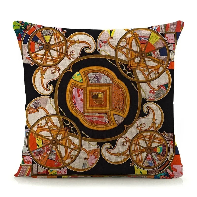 Luxury Abstract Art Pattern Pillow Cover by Axyaa - 45x45cm