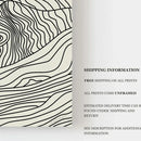 Japanese Alps Sunrise Abstract Line Canvas Wall Art Set by Axyaa