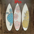 Axyaa Beach Surfboard Wall Hanging Decor Set | Summer Hawaiian Room Aesthetics