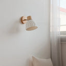 Axyaa Ceramic LED Wall Sconce Light Nordic Minimalist Bedroom Bedside Lamp