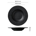 Axyaa Stone Pattern Ceramic Serving Plate Pasta Salad Soup Dish Kitchen Tableware