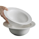 Axyaa Ceramic Straw Hat Bowl Set for Hot Salad, Ramen, and Noodles