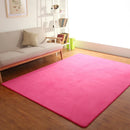 Axyaa Grey Floor Mat Thick Living Room Bedroom Carpet Children's Room Non-Slip Rug