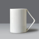 Axyaa 400ML Bone  Coffee Mug, Porcelain Embossed Tumbler, Enamel Cup