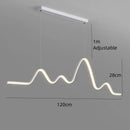 Axyaa LED Strip Pendant Lights for Modern Dining Tables and Bar Counters