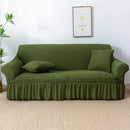 Axyaa Bubble Sofa Cover Skirt | All-Inclusive Elastic Lazy Sofa Cover | Universal & All Seasons