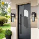 Axyaa Matte Black Outdoor Wall Sconces for Garage Garden Entryways