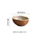 Axyaa Flame-Killed Ceramic Soup Pasta Salad Serving Bowls Set