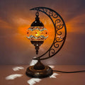Axyaa Vintage Art Deco Mosaic Glass Table Lamp