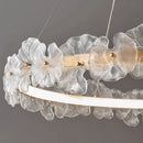 Axyaa Gold Aluminum Villa Chandelier for Indoor Lighting