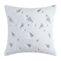 Axyaa Christmas Tree Embroidered Pillow Cover - Plush Snowflake Throw Cushion Cover