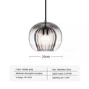 Axyaa Glass Ball Pendant Lamp for Restaurant, Bar, Bedroom - LED Hanging Light