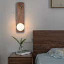 Axyaa Solid Wood Grid Wall Lamp | Wabi-sabi Style Sconce Lights for Bedroom, Living, Dining Room