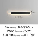 Axyaa Black White Simplicity LED Wall Lamp for Bedroom and Corridor Lighting