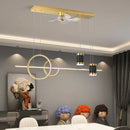Axyaa Decorative LED Ceiling Fan Lamp for Bedroom