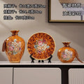 Axyaa Ceramic Vase Set - Retro European American Style Home Decor Craft Ornament