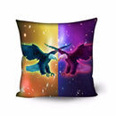 Axyaa Animal Print Cushion Cover - Stylish Polyester Throw Pillow for Home Decor