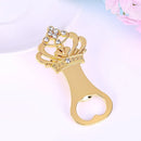 Axya Nordic Gold Crown Beer Bottle Opener Keychain - Wedding Gift and Kitchen Accessory