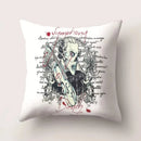 Skull Polyester Pillowcase 45X45CM Axyaa Home Decor Cushion Cover Square Sofa Decor