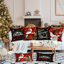 Axyaa Christmas Pillowcase with Zipper Closure for Living Room Sofa Cushion Suite