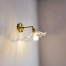 Axyaa Green Glass Copper LED Wall Lamp Sconce Pull Chain Modern Nordic Wandlamp