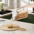 Axyaa Grain Storage Container with Measuring Cup - Sealed Rice Jar & Food Organizer