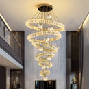 Axyaa Crystal Chandelier Pendant Light for Luxury Living Room & Bedroom	divine lighting for home