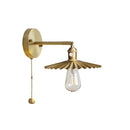 Axyaa Copper Pull Chain Wall Sconce Up Down Adjustable LED Light