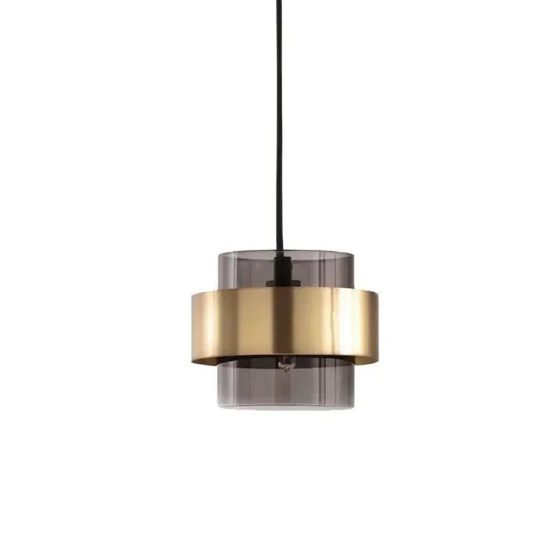 Axyaa Modern Gold Glass Pendant Light for Restaurant Coffee Bar