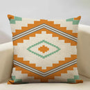 Axyaa Geometric Aztec Boho 45x45cm Linen Pillowcase for Home Sofa Decor