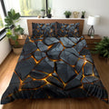 Luxurious Snake Print Duvet Cover Set - Axyaa Bedding Essentials