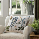 Axyaa Floral Embroidered Pillow Cover 45x45cm for Home Decoration