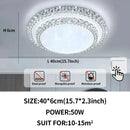 Axyaa Diamond LED Ceiling Light: White/Warm Light for Modern Home Decor