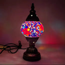 Axyaa Vintage Mosaic Glass Table Lamp Handcrafted Art Deco Night Light