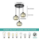 Axyaa Crystal E27 Chandelier for Dining Room, Bedroom, Kitchen - Modern Luxury Lighting