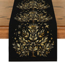 Golden Stars Table Runner - Rustic Wedding Party Decor by Axyaa