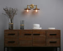 Axyaa Country Style Wall Lamp: 2-Light Sconce Switch Matte Vanity Table Lamp